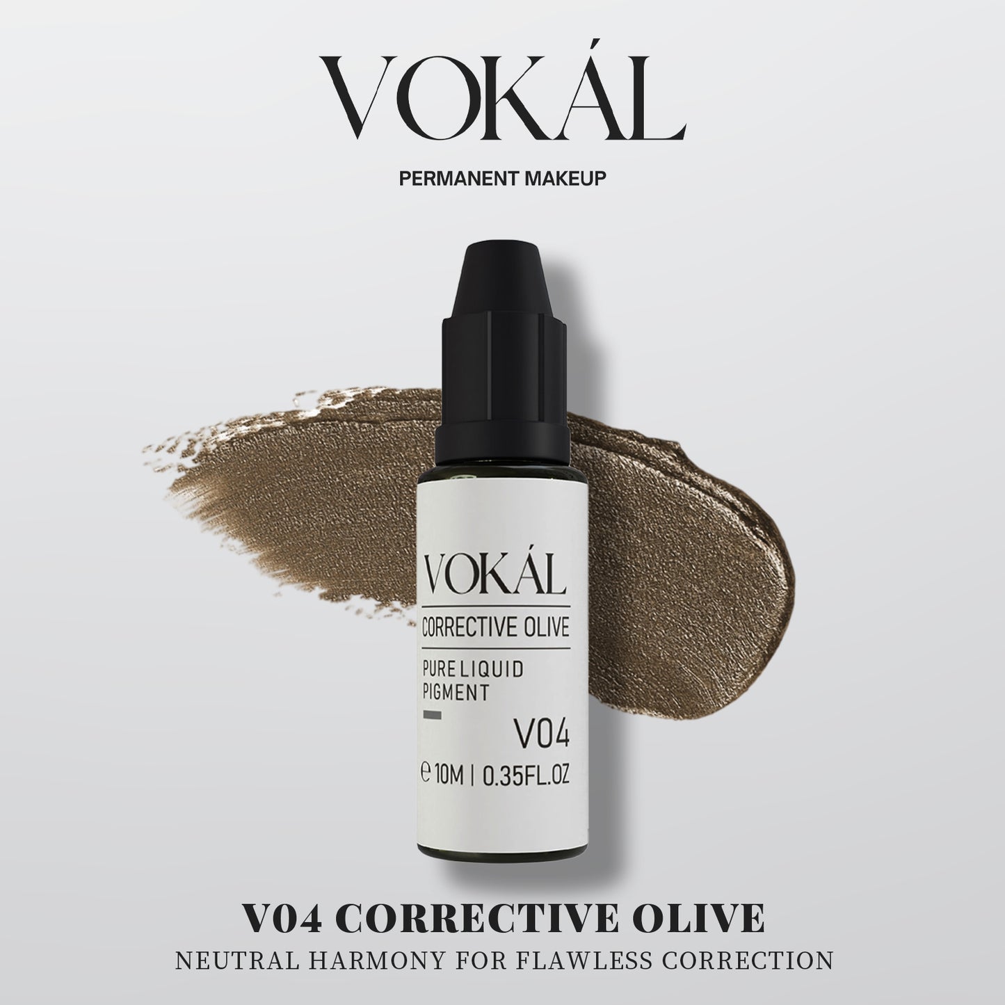 VOKÁL™ V04 Corrective Olive – Water-Based Brow Pigment (10ml)
