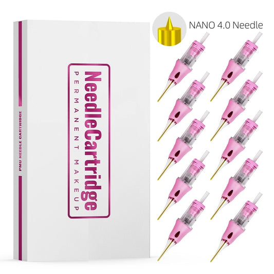 V6 Universal Needle Cartridge - Pink Silicone 4.0 Nano Diamond-Shaped - 10PCS/BOX