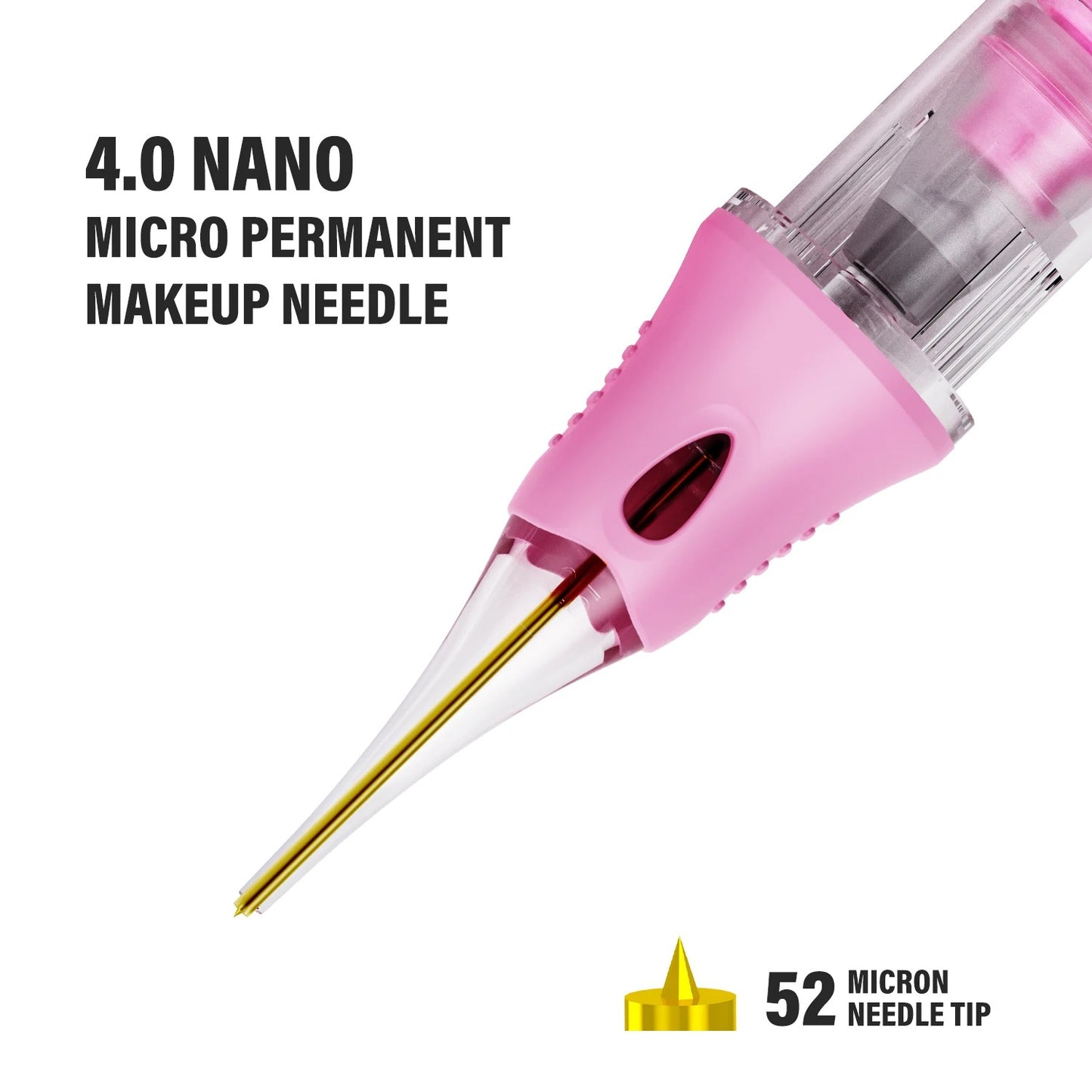V6 Universal Needle Cartridge - Pink Silicone 4.0 Nano Diamond-Shaped - 10PCS/BOX