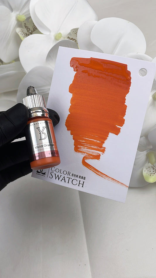 Vivid Orange – Powder Hybrid Liquid PMU Pigment