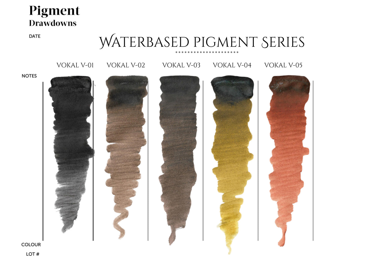 VOKAL™ Professional Water-Based Pigments – 10ml Collection