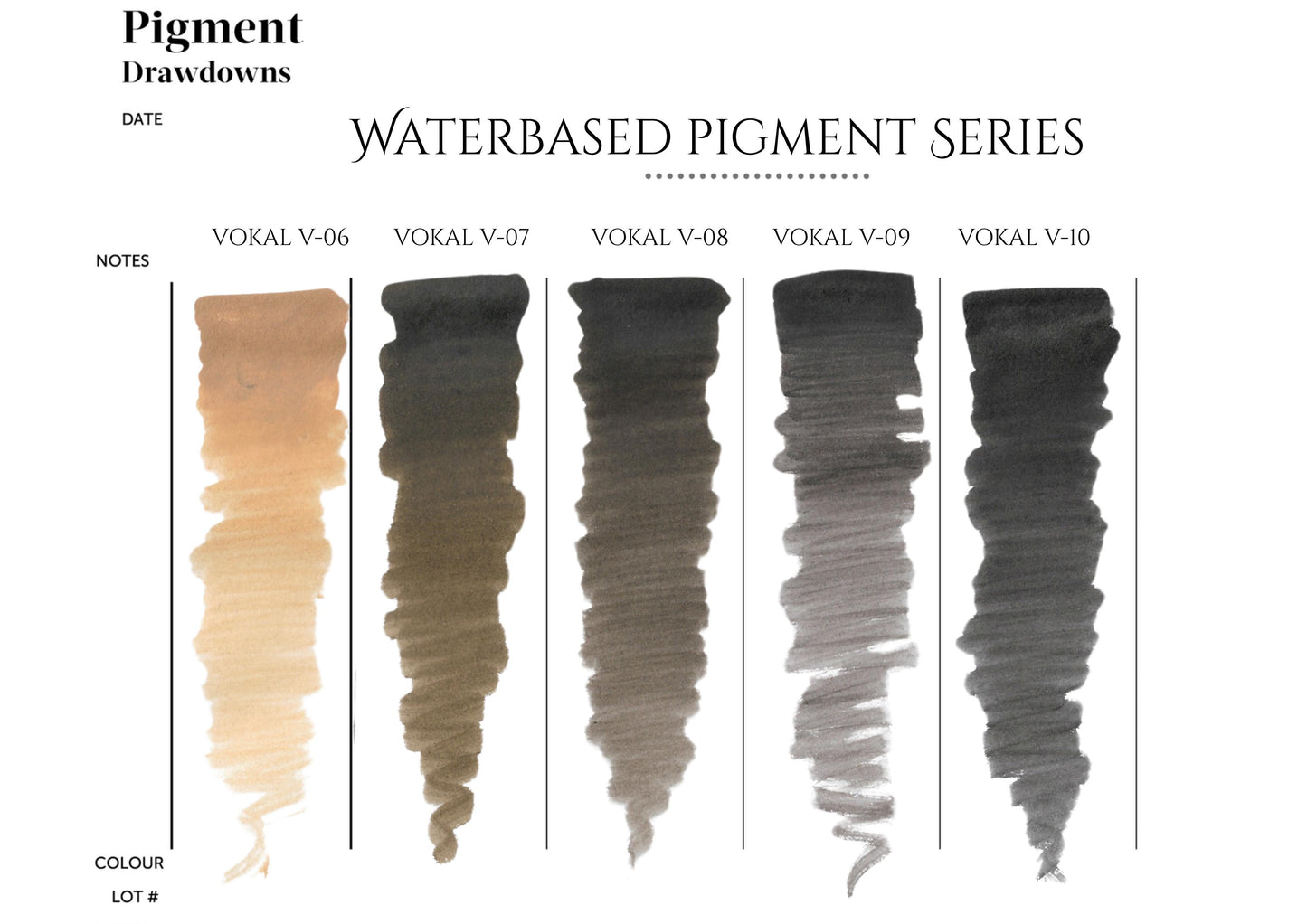 VOKAL™ Professional Water-Based Pigments – 10ml Collection