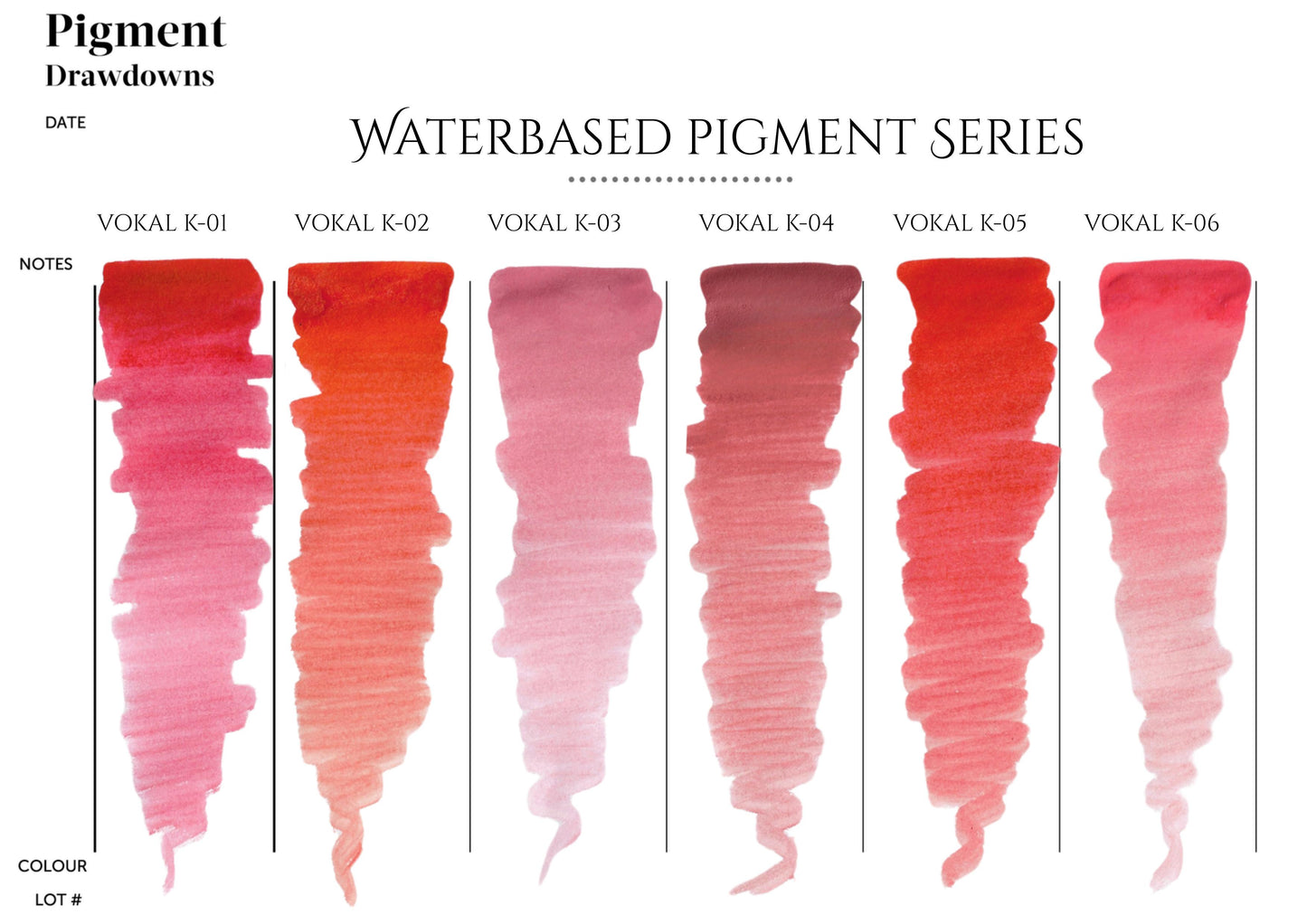 VOKAL™ Professional Water-Based Pigments – 10ml Collection