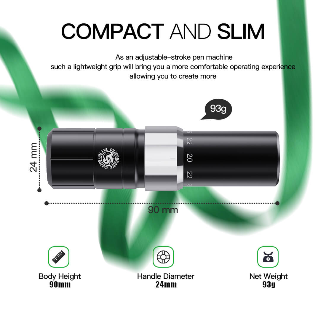 Mast Tour Y23 PMU Tattoo Pen Machine with 6 Stroke Length WQ008