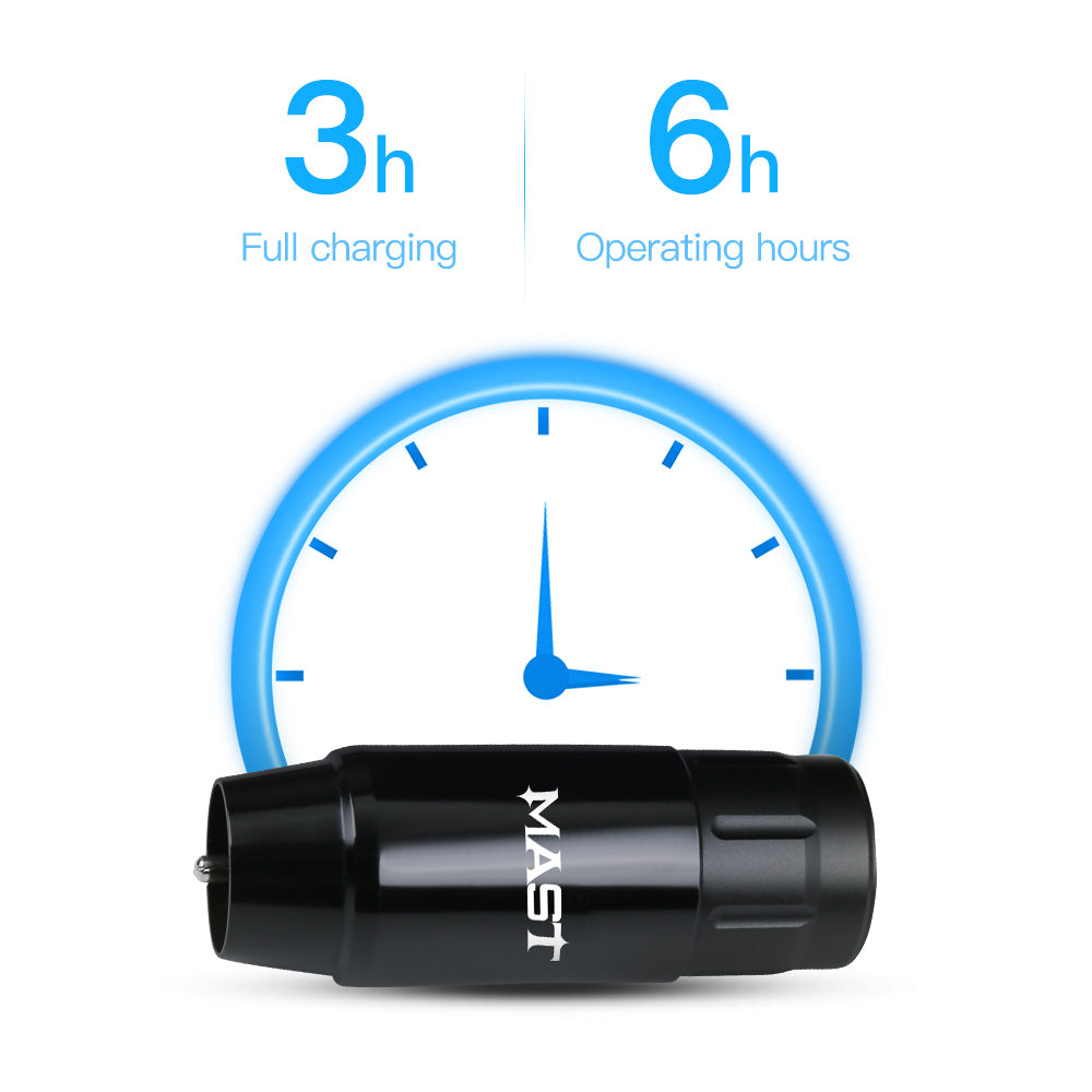 Mast Wireless PMU Tattoo Batterie-Netzteil mit RCA-Anschluss