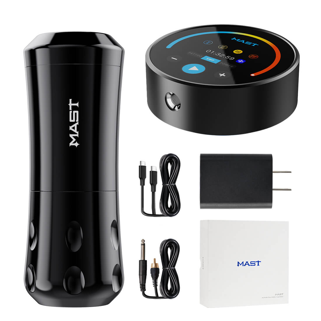 Mast Digital Tattoo Machine Professional Bundle Scalp Micro Pigmentation Device SMP - Free Shipping