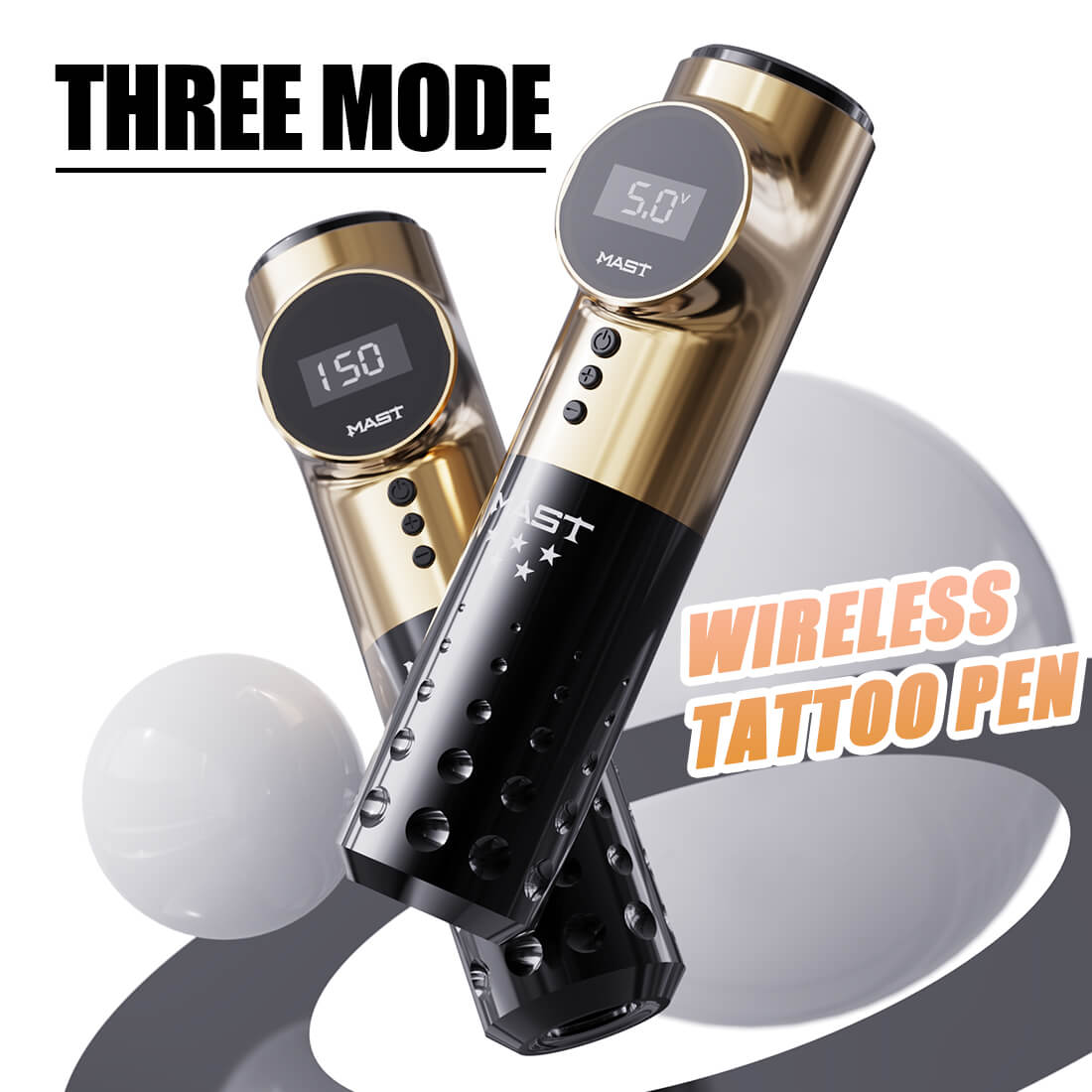 Mast Archer Wireless PMU Tattoo Machine With 3.5 Stroke 5 Star Series Pro - Free Shipping