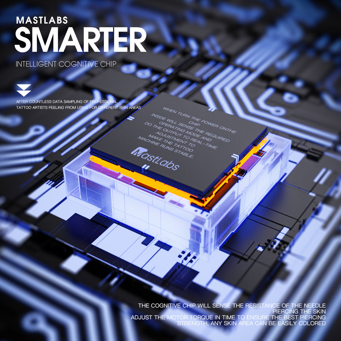 Dragonhawk X7 Wireless PMU Tattoo Pen Machine - Brushless Motor with 3.5MM Stroke and Smart Screen