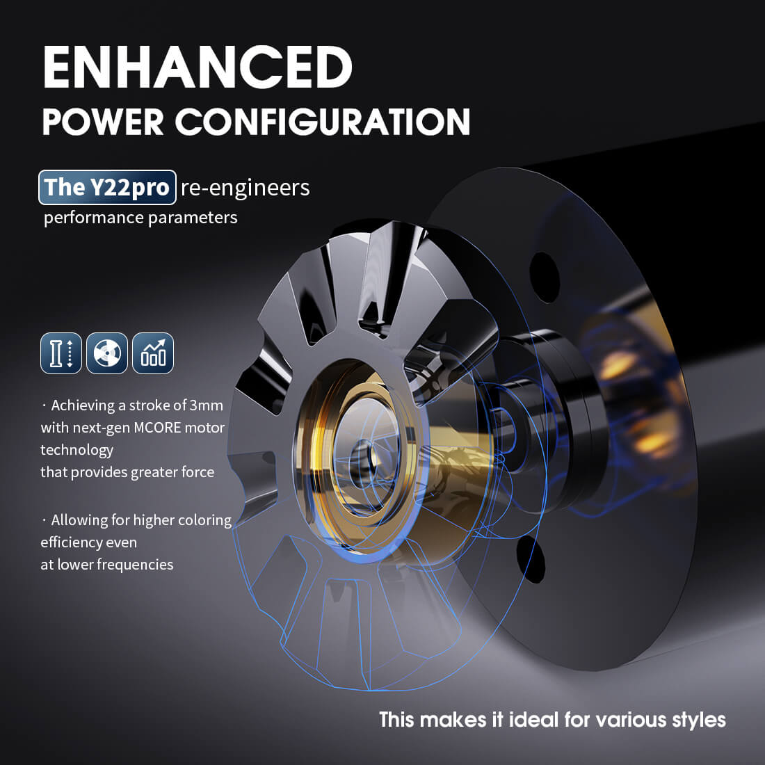 Mast Y22 Pro Wireless Tattoo Pen Machine With 3.0MM Bluetooth Verison - Free Shipping