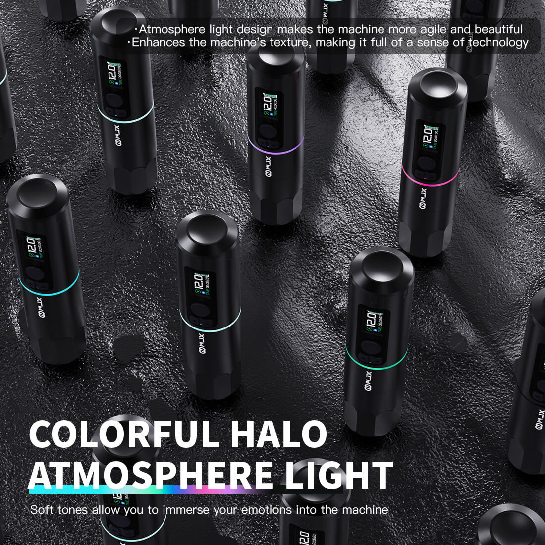 WJX W4 Wireless PMU Tattoo Pen Machine with 3.5MM Stroke Two Batteries - Free Shipping