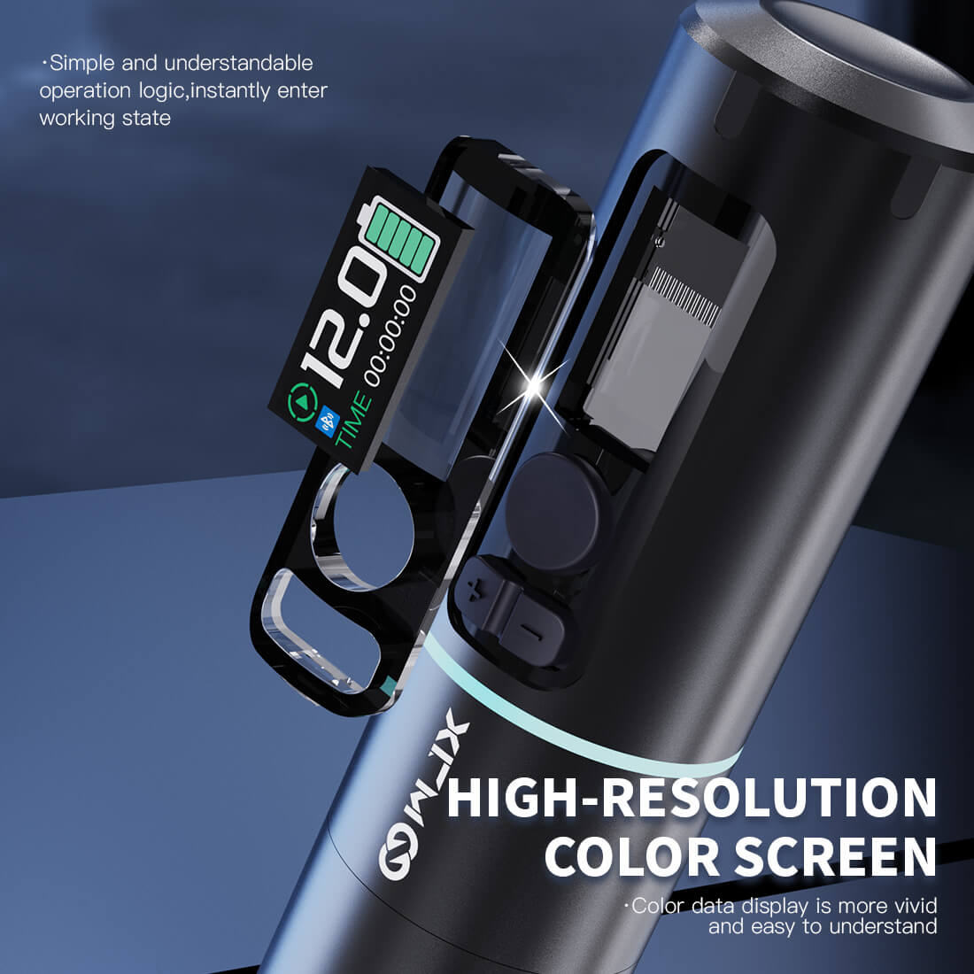 WJX W4 Wireless PMU Tattoo Pen Machine with 3.5MM Stroke Two Batteries - Free Shipping