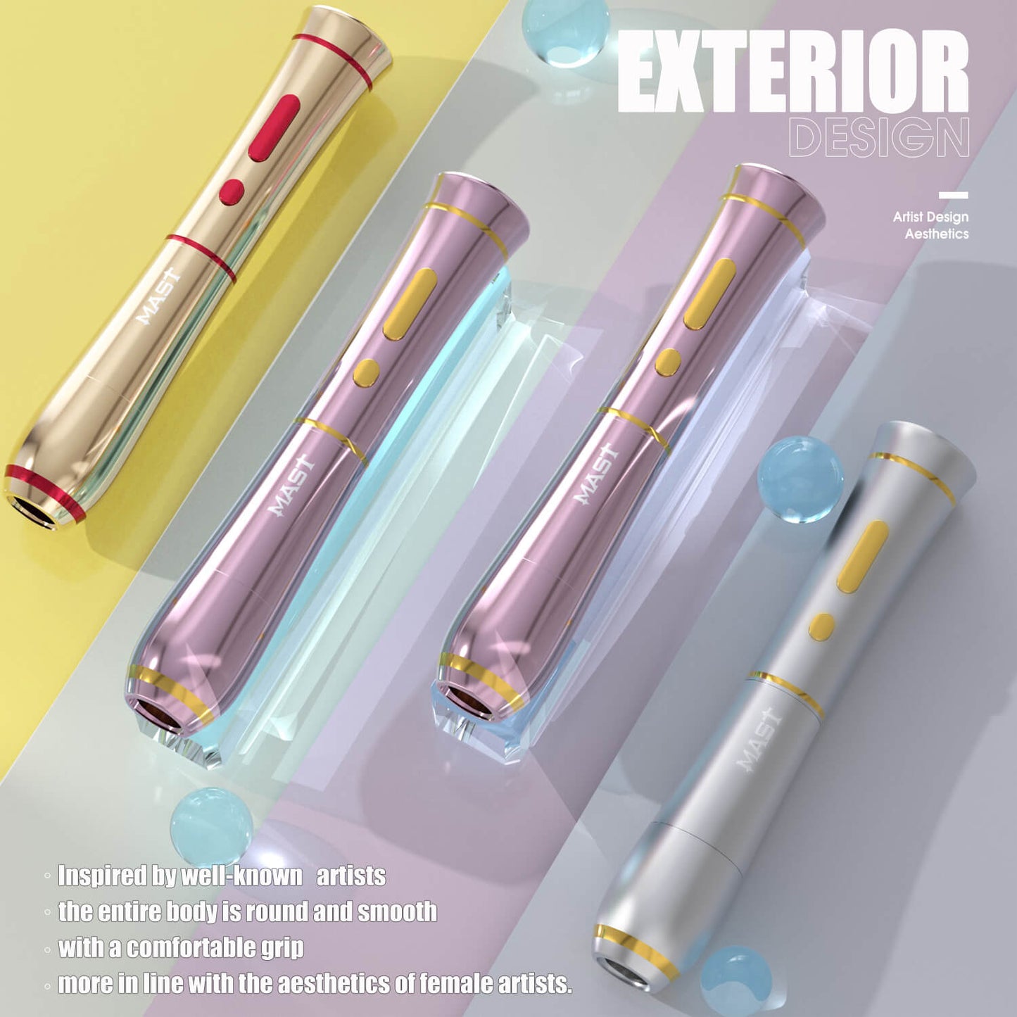 Mast P40 Wireless Tattoo Kit PMU Machine Professional Bundle - Free Shipping