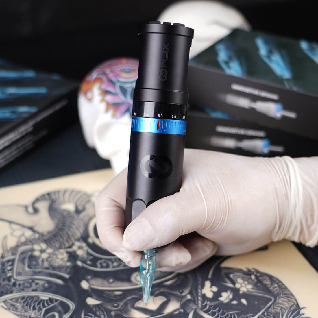 WJX W3 Wireless PMU Tattoo Pen Machine 2.4-4.2MM Strokes Fast Charging