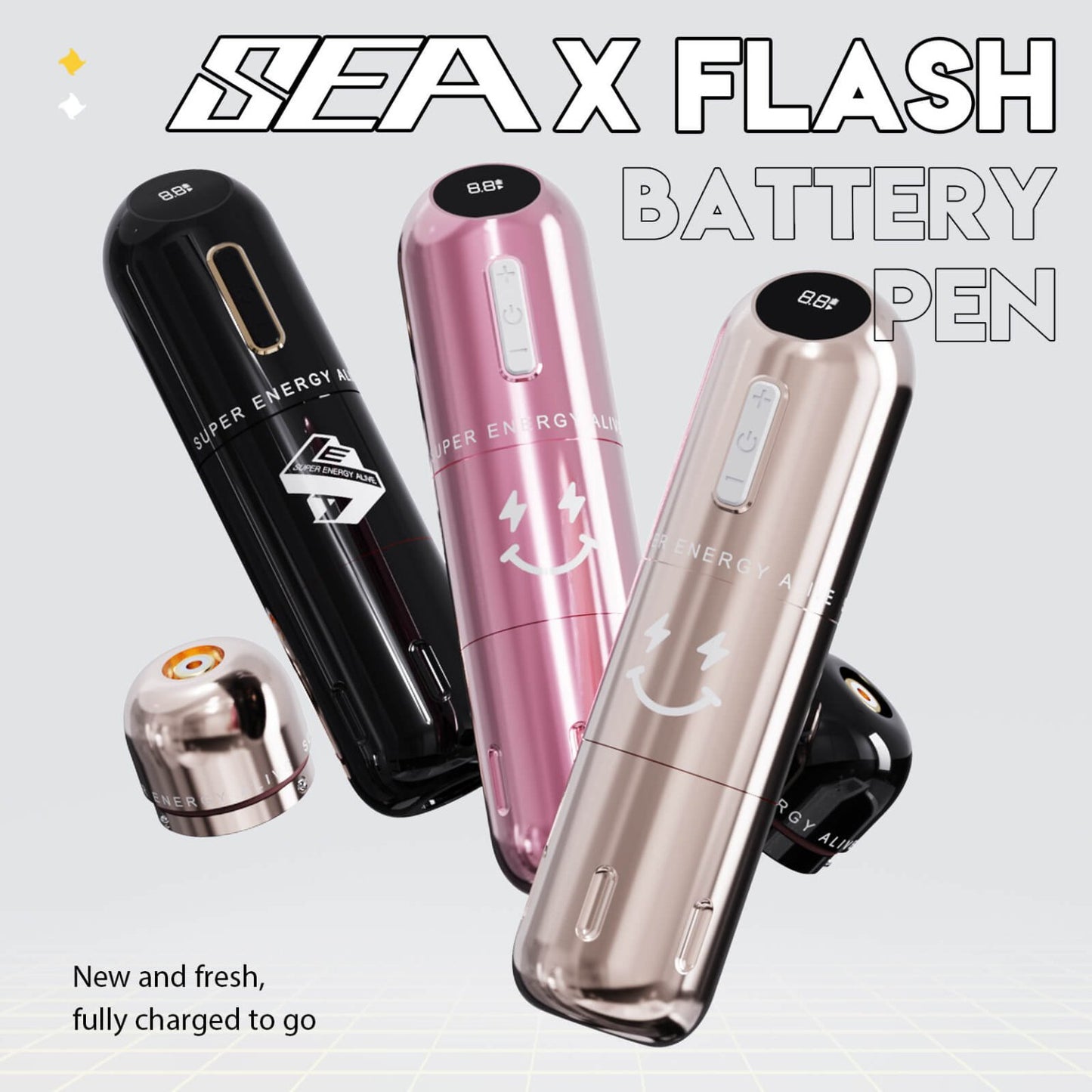 Dragonhawk SEA X Flash Wireless Tattoo Machine Professional Bundle – Free Shipping