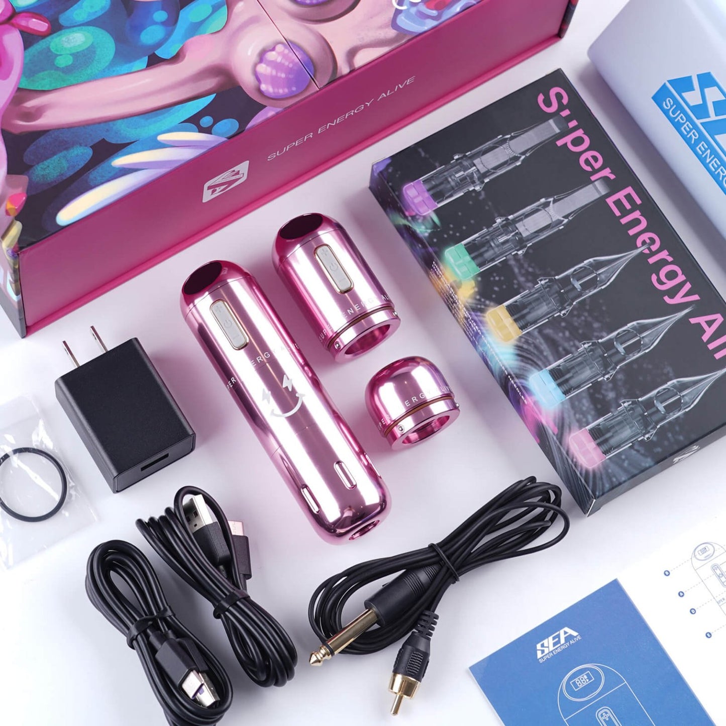 Dragonhawk SEA X Flash Wireless Tattoo Machine Professional Bundle – Free Shipping