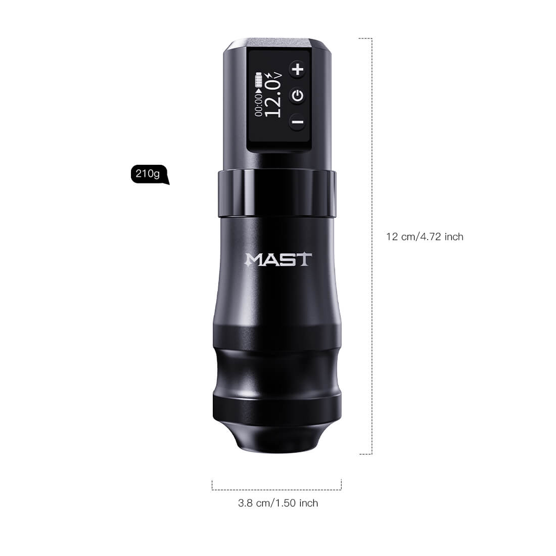 Mast Mini Wireless PMU Tattoo Pen Maschine mit 3,6 mm Hub - Kostenloser Versand
