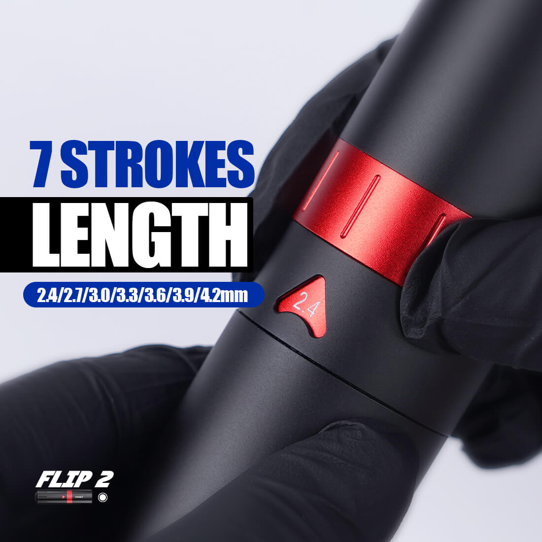 Mast Flip2 Wireless PMU Tattoo Pen Machine with 7 Adjustable Strokes