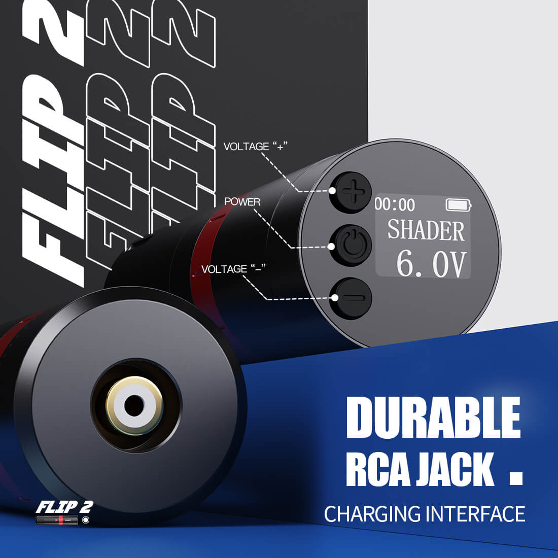 Mast Flip2 Wireless PMU Tattoo Pen Machine with 7 Adjustable Strokes