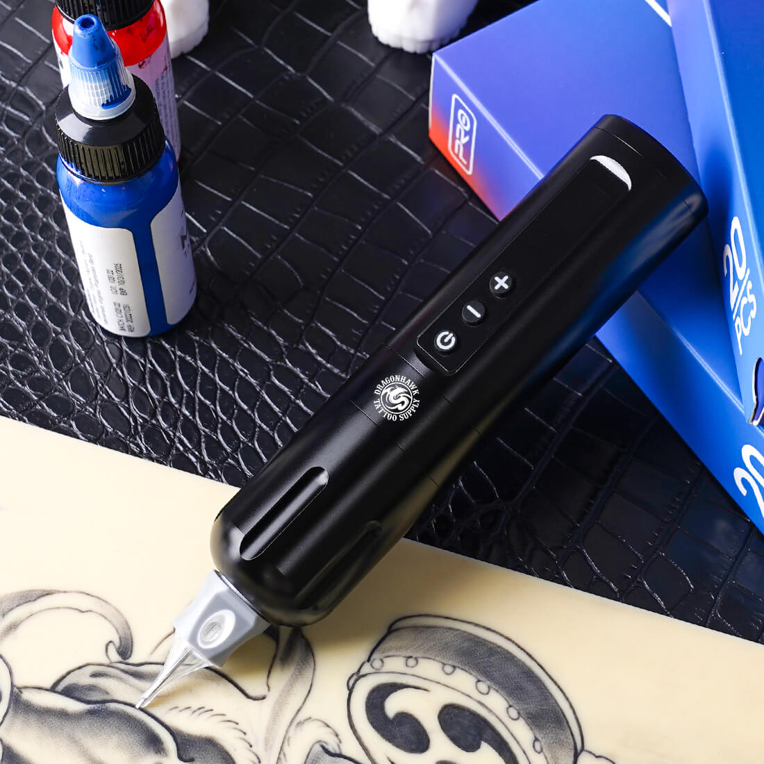 Dragonhawk X10 Wireless PMU Tattoo Pen Machine with 3.5MM Stroke and Brushless Motor – Free Shipping