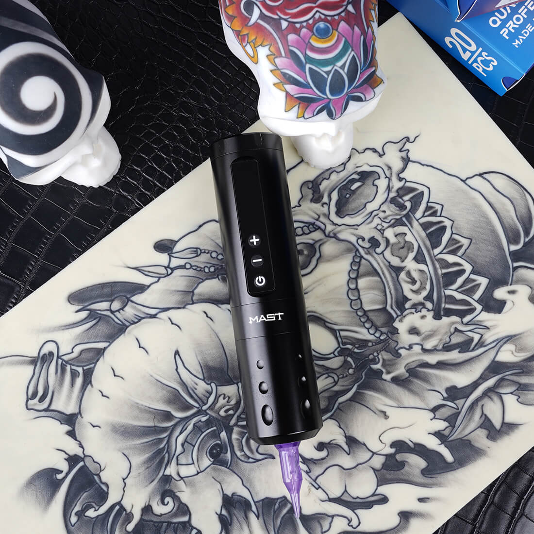 Mast A2 Wireless PMU Tattoo Pen Machine with 3.5 MM Stroke - Free Shipping