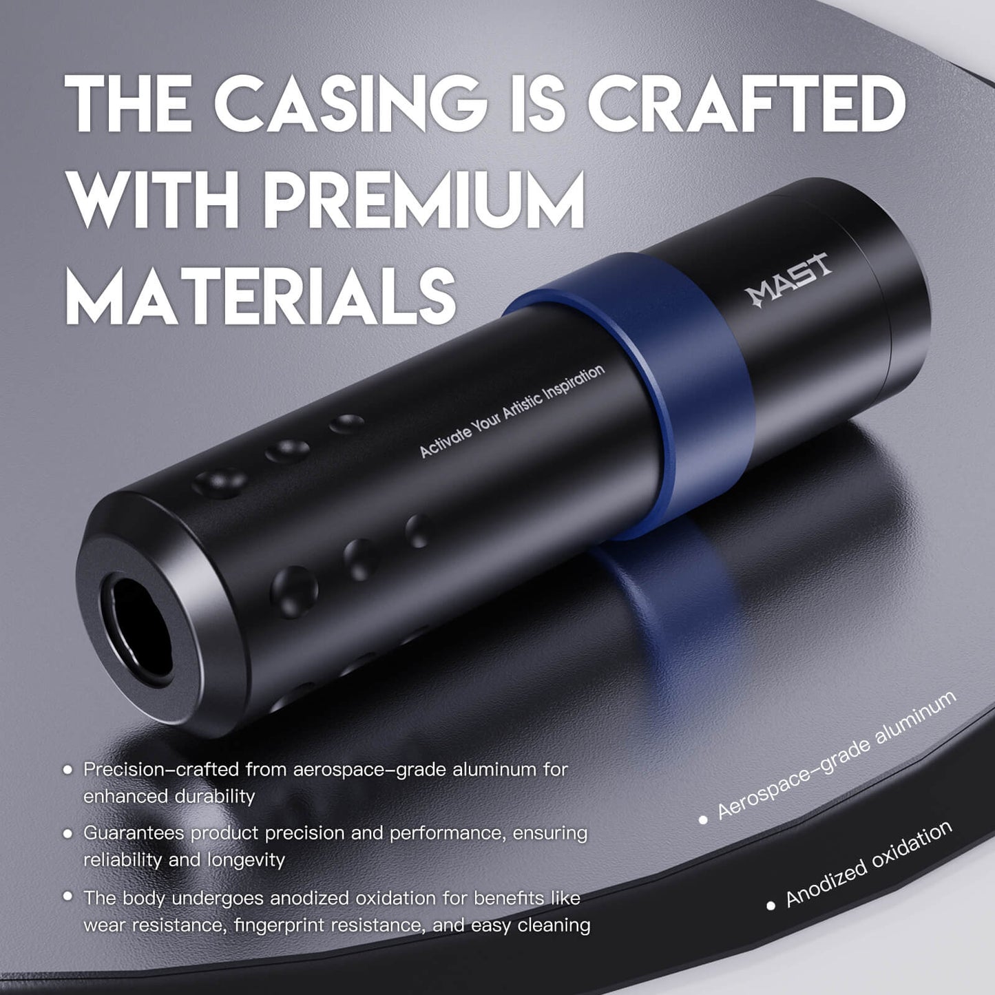 Mast A3 Wireless PMU Tattoo Pen Machine with 3.5MM Stroke - Free Shipping