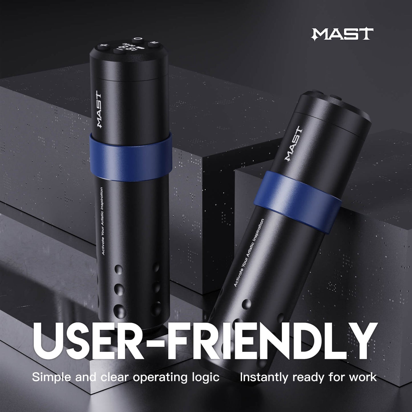 Mast A3 Wireless PMU Tattoo Pen Machine with 3.5MM Stroke - Free Shipping