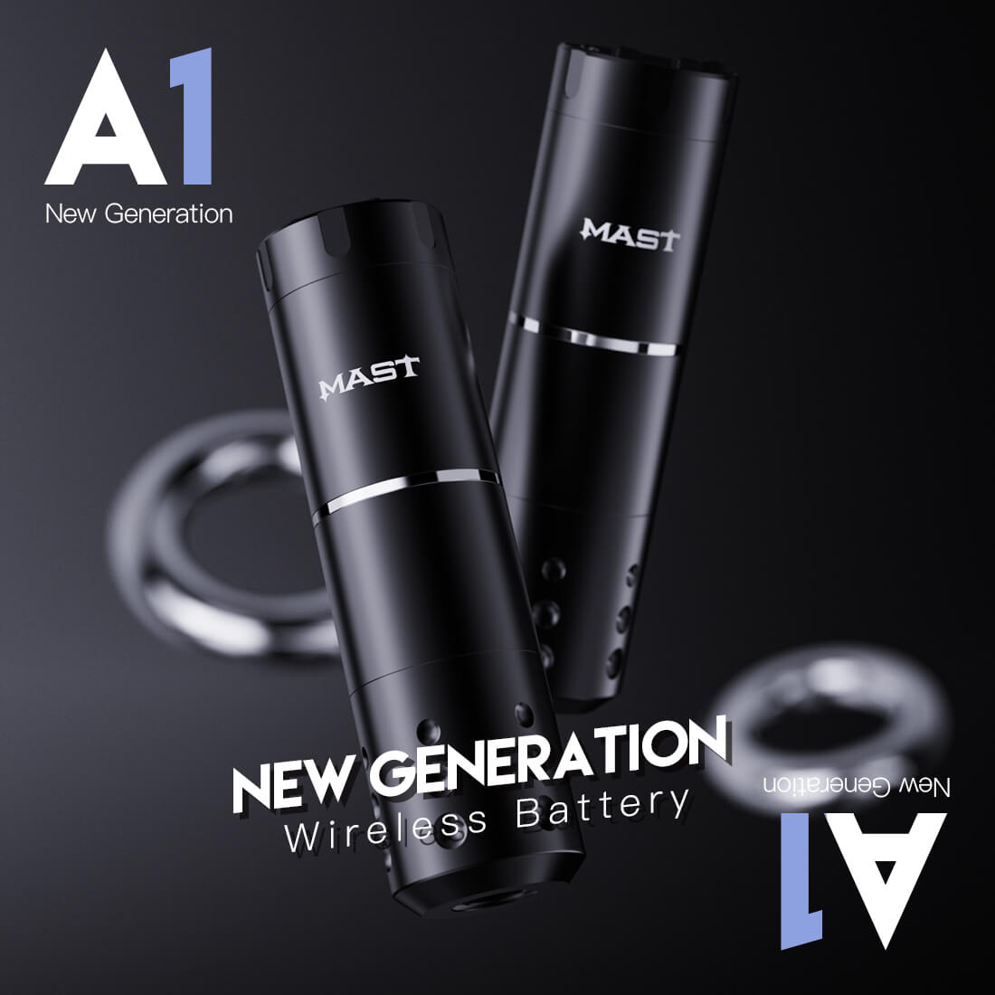 Mast A1 Wireless PMU Tattoo Pen Machine with 3.5MM Stroke - New Generation