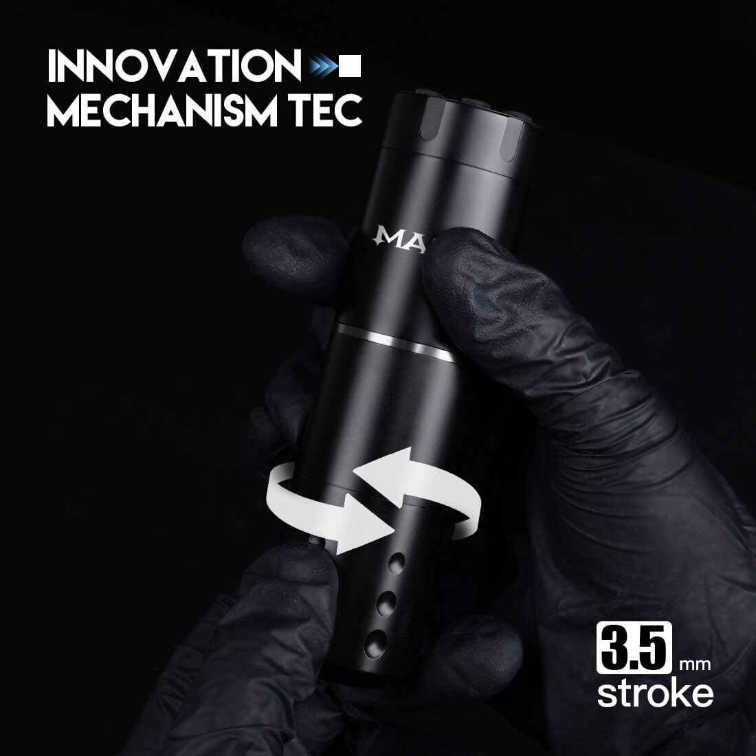 Mast A1 Wireless PMU Tattoo Pen Machine with 3.5MM Stroke - New Generation