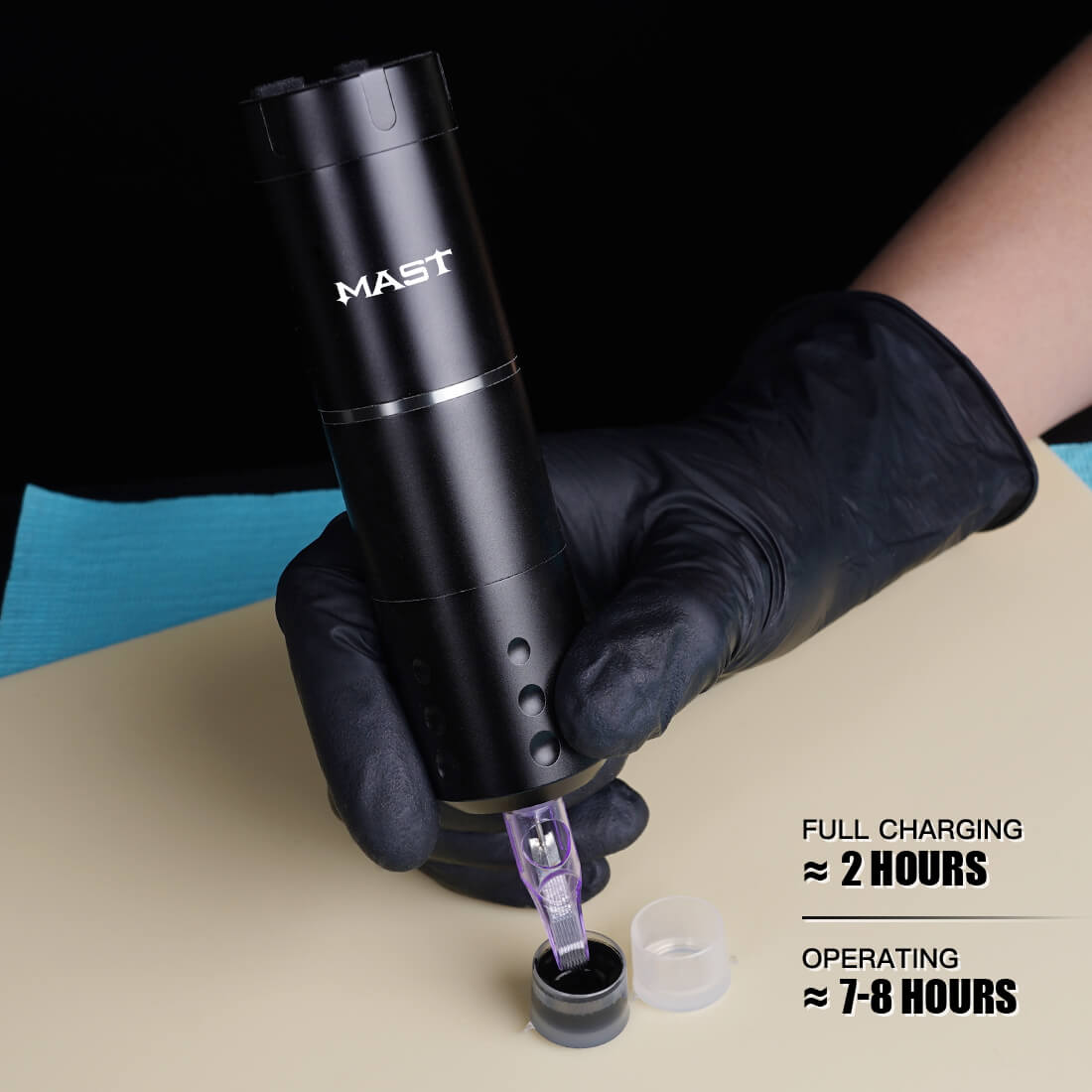 Mast A1 Wireless PMU Tattoo Pen Machine with 3.5MM Stroke - New Generation