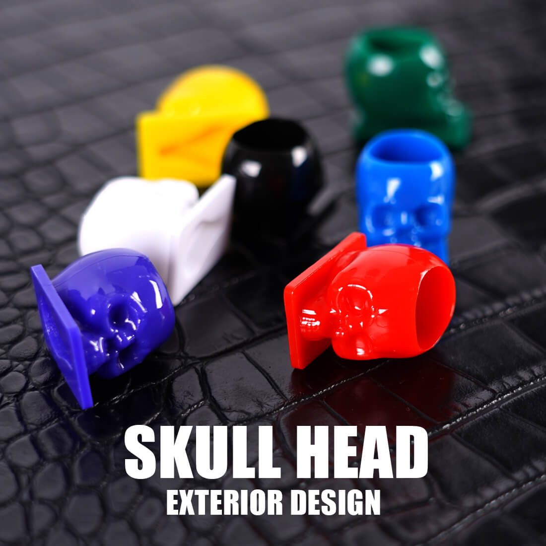 Tattoo Skull Ink Cup Pigment Cup with Base - 50PCS