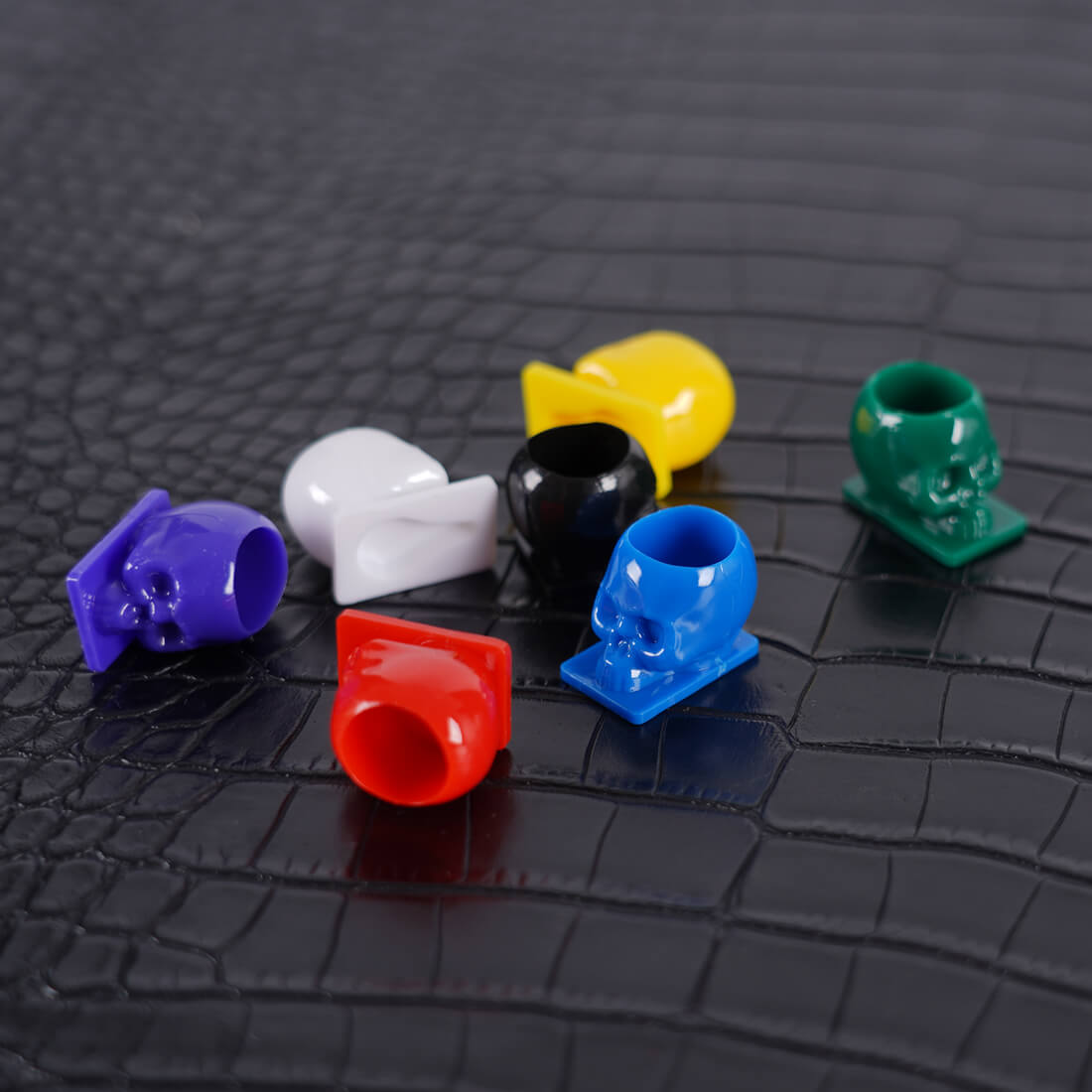 Tattoo Skull Ink Cup Pigment Cup with Base - 50PCS