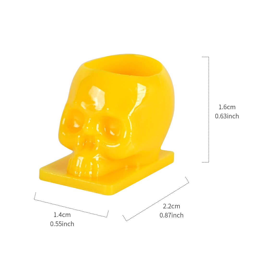 Tattoo Skull Ink Cup Pigment Cup with Base - 50PCS
