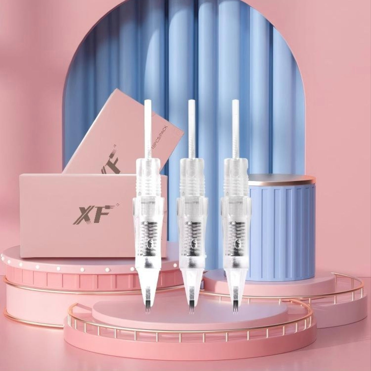 XF 3E Sponge Fork Needle · 0.3mm Staggered Configuration - 10PCS/Box