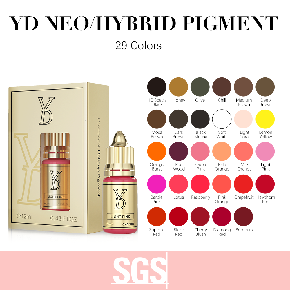 YD Lip Neo Pigment Collection for Machine Use Only 12ml/Bottle Gold Cap