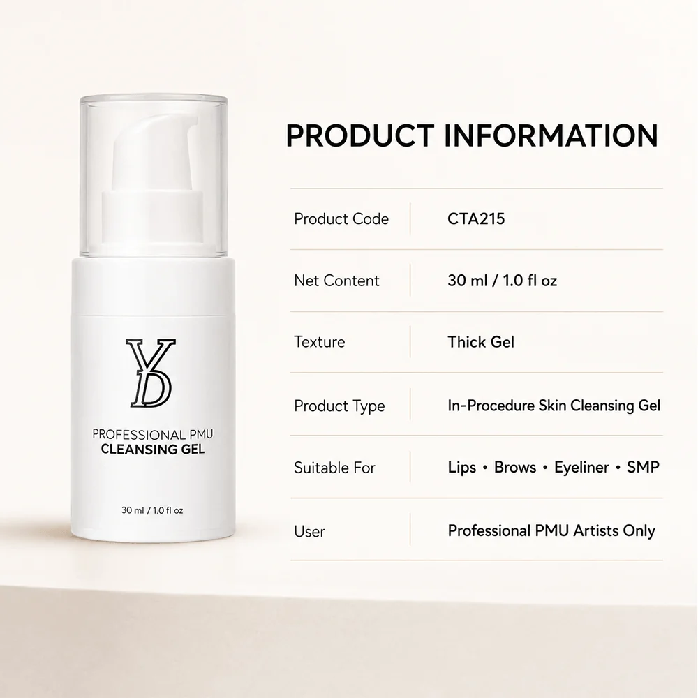YD Professional PMU Cleansing Gel – 30ml