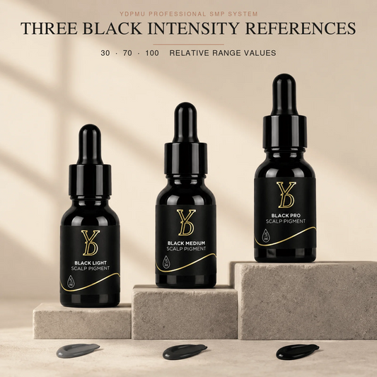 YD Professional SMP Pigments – 7 Black, Modifier & Dilution Formulas, 15ml