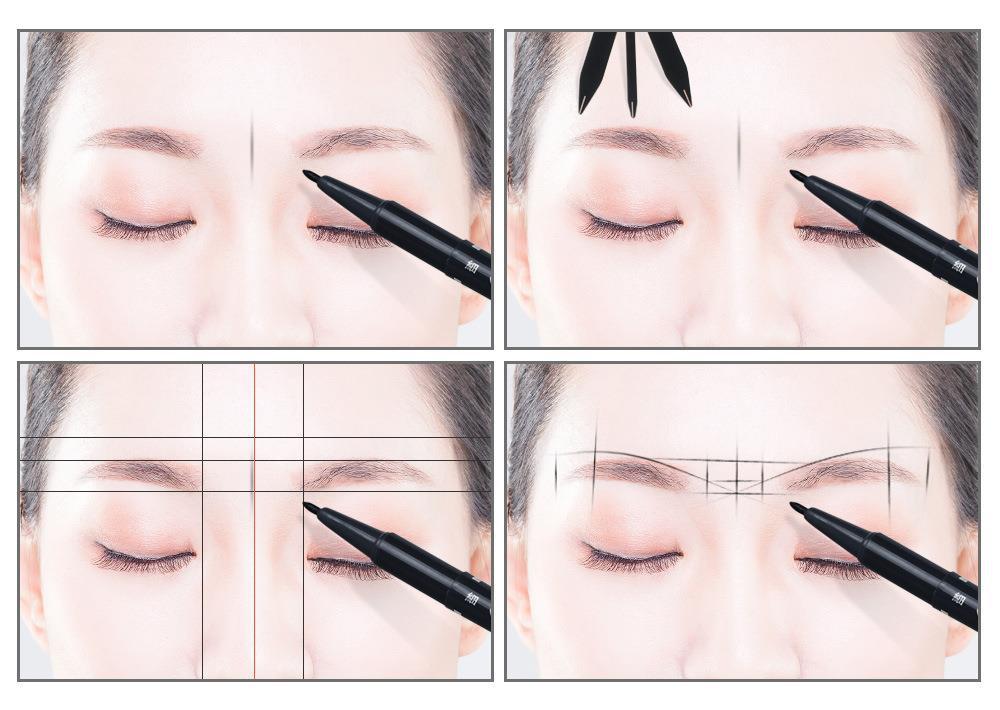 Golden Ratio Brow Compass - Tool for Perfect Eyebrow Symmetry