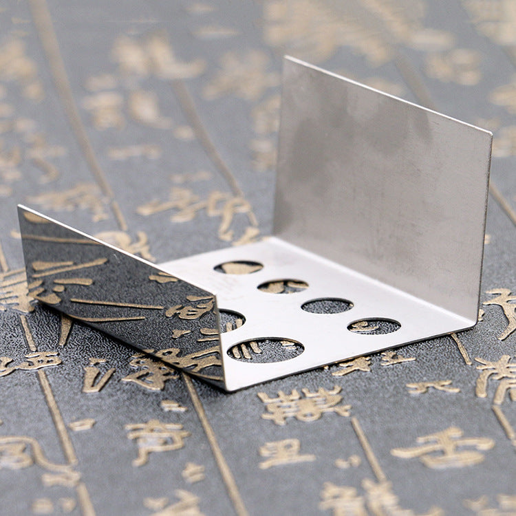 Stainless Steel 7-Hole Ink Holder – Durable & Efficient Color Cup Stand - 10PCS