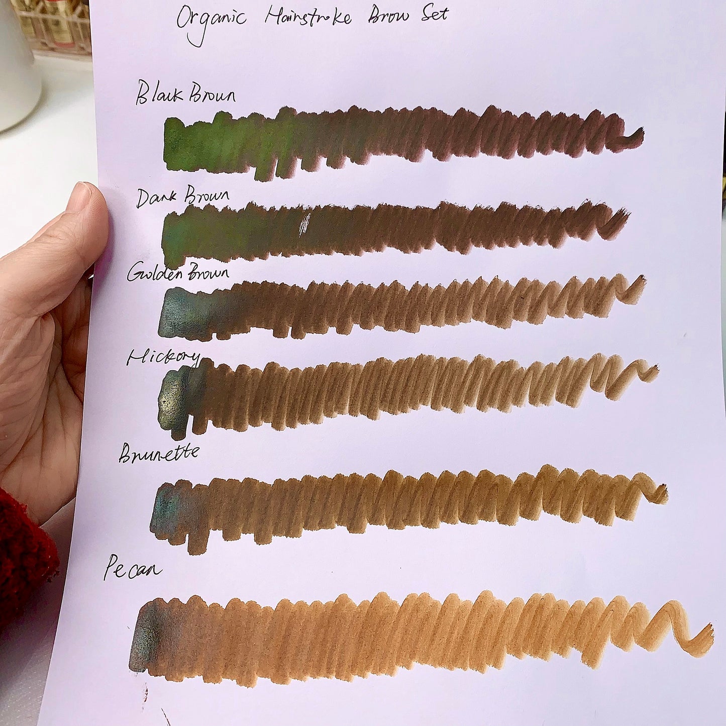 Premium Organic Liquid Pigment Set for Hairstroke Brows – 6 Universal Shades - Free Shipping