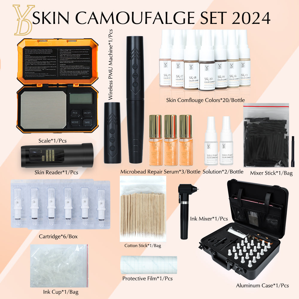 Kit de tatuaje de camuflaje de piel: solución avanzada para estrías, cicatrices y vitíligo