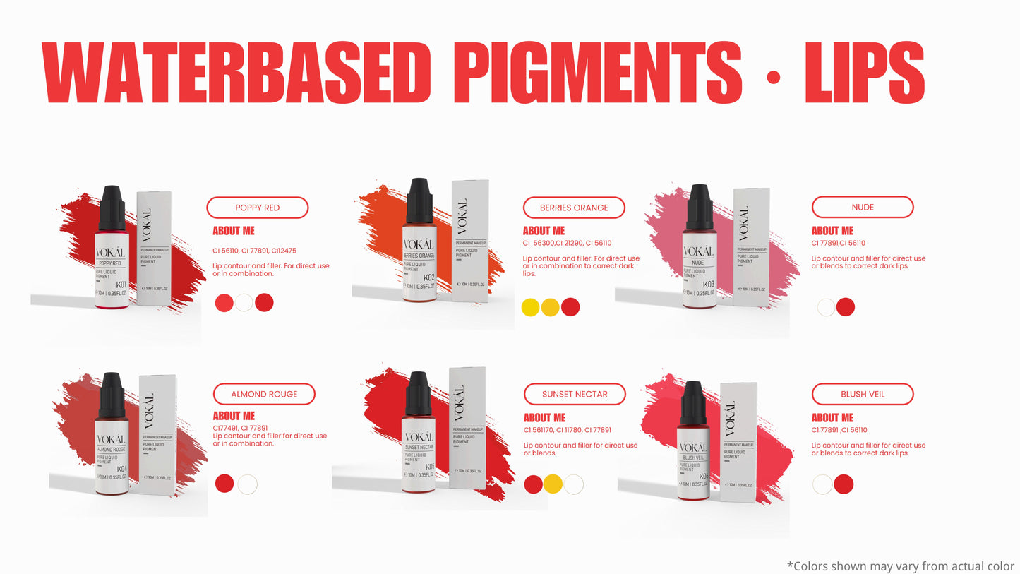 VOKAL™ Professional Water-Based Pigments – 10ml Collection