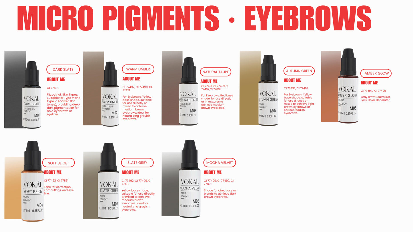 VOKAL™ Professional Water-Based Pigments – 10ml Collection