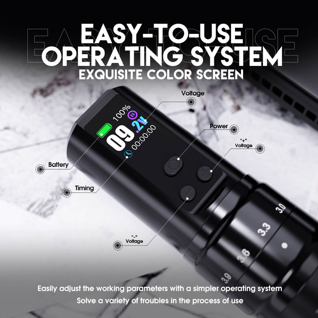 Mast Fold 2 Pro Wireless PMU Tattoo Pen Machine – Free Shipping
