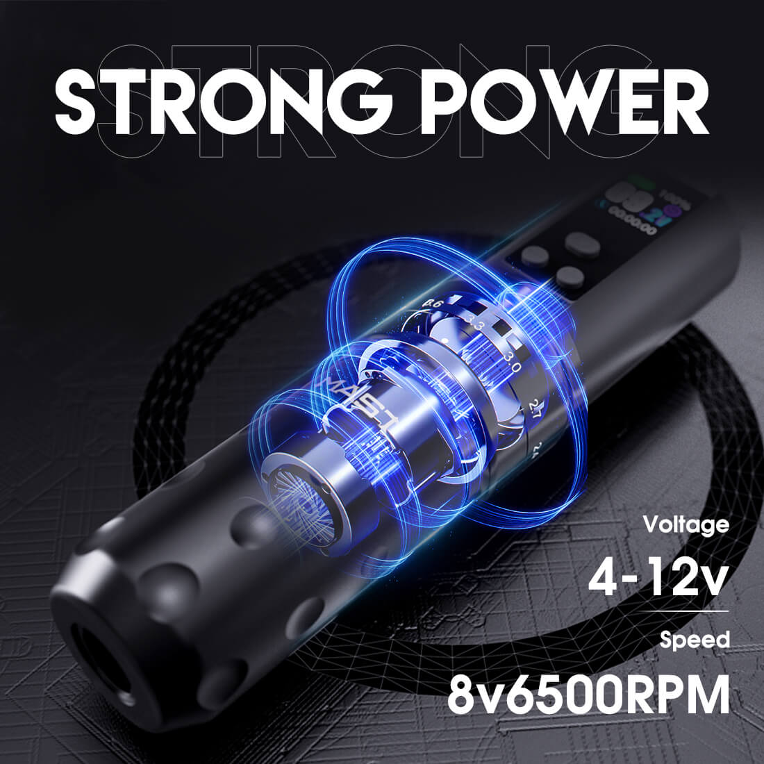 Mast Fold 2 Pro Wireless PMU Tattoo Pen Machine – Free Shipping