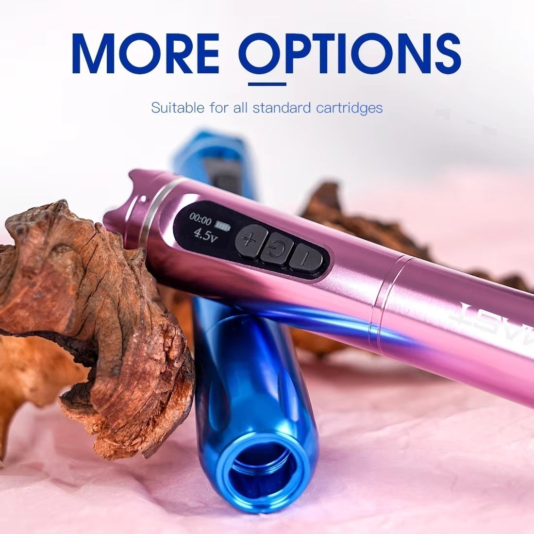 Máquina de tatuaje inalámbrica Mast Crown PMU con batería y cable de clip RCA