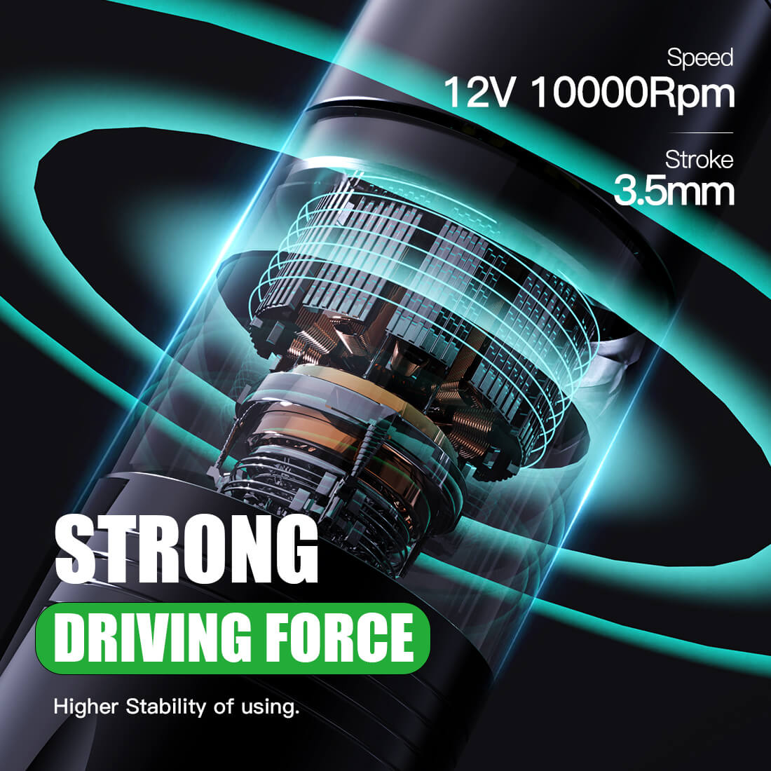 Dragonhawk Wireless Tattoo Pen Machine with 3.5MM Stroke | X3 Pro (2 Batteries ver.)