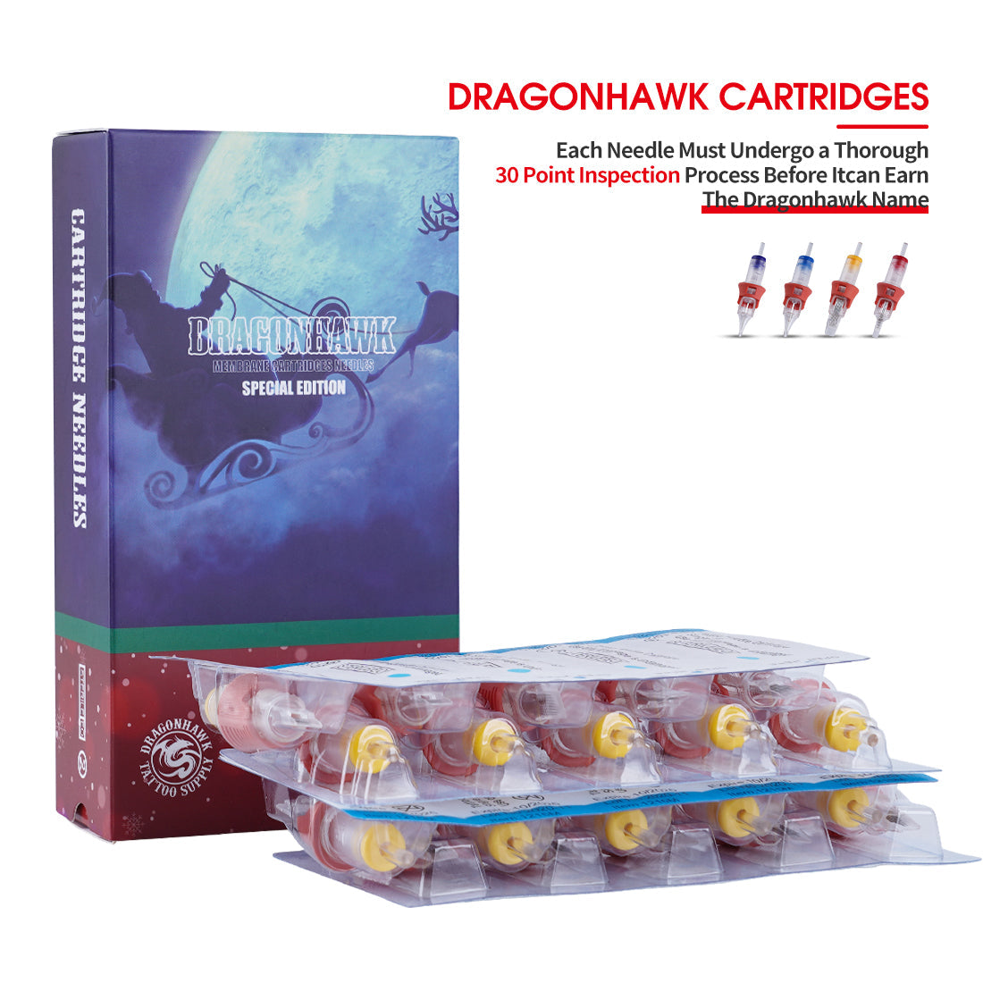 Dragonhawk Tattoo Christmas Gift SMP Permanent Makeup Cartridges Needles