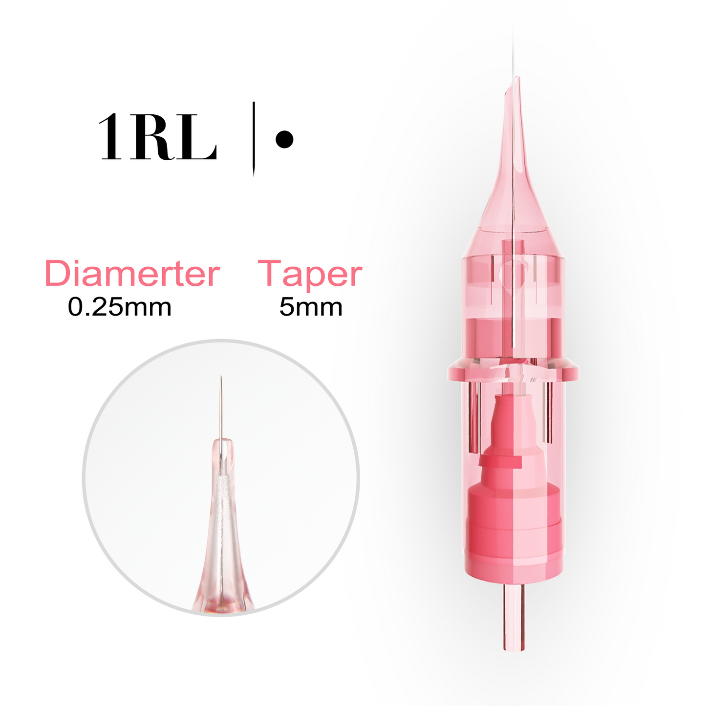 Pink Crystal Universal Cartridge Needles - Professional Cartridges for PMU and Tattoo Artists