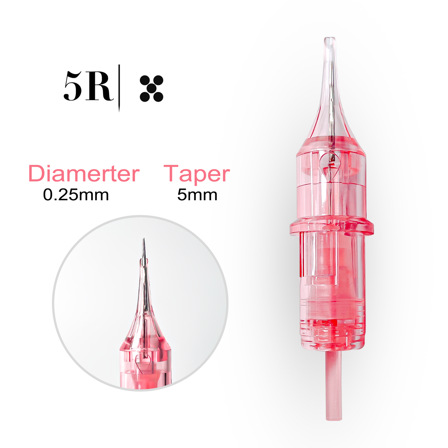 Pink Crystal Universal Cartridge Needles - Professional Cartridges for PMU and Tattoo Artists