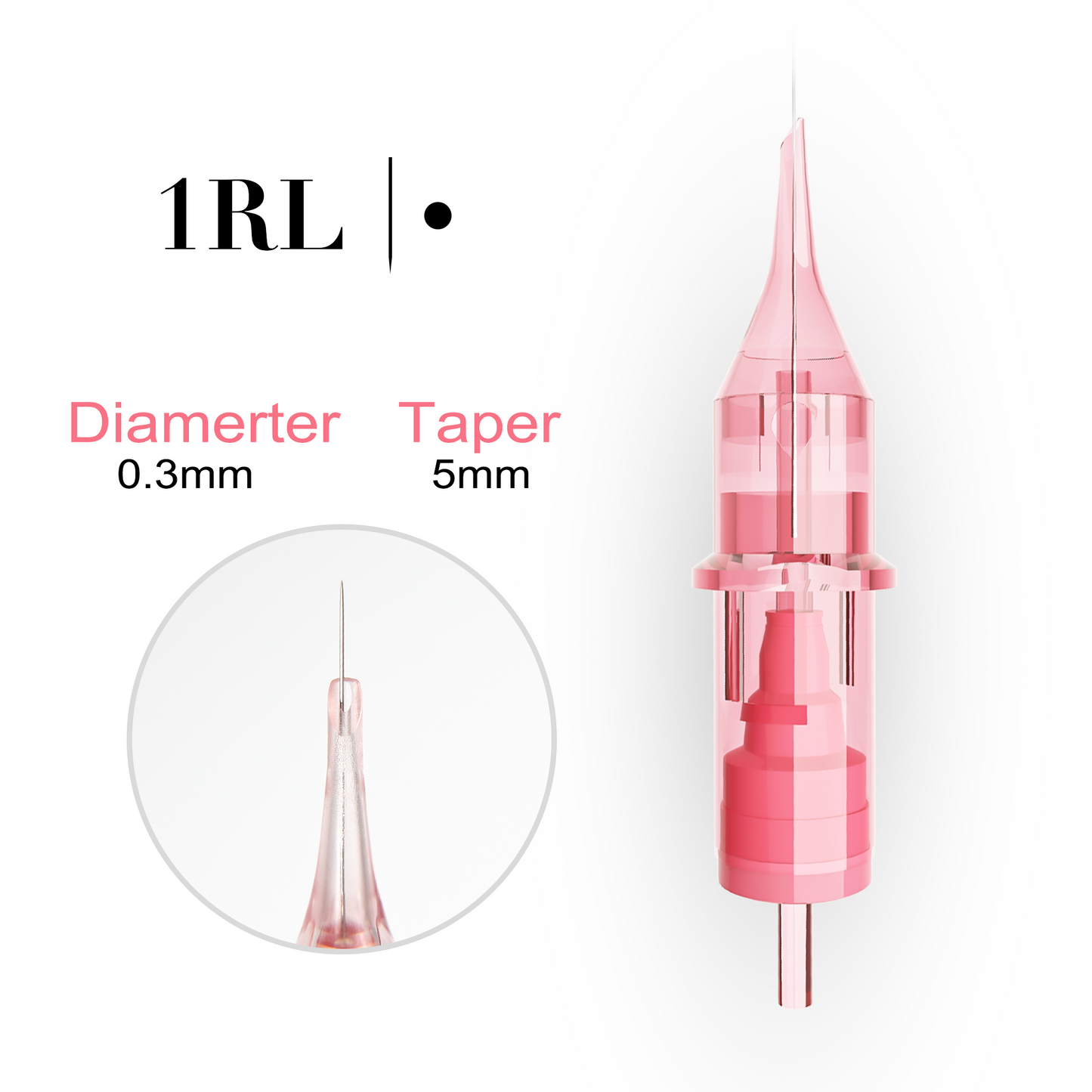 Pink Crystal Universal Cartridge Needles - Professional Cartridges for PMU and Tattoo Artists